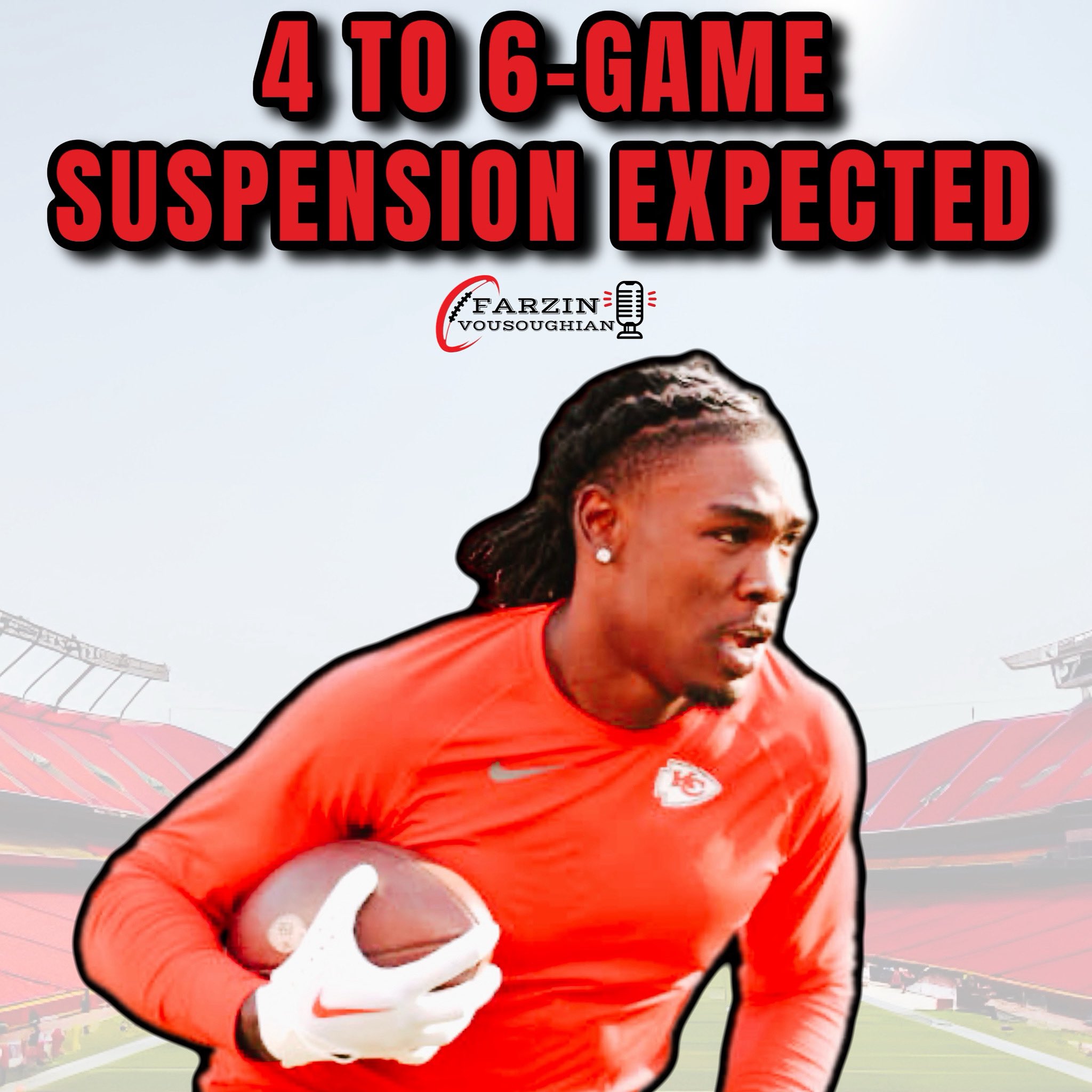 Farzin Vousoughian on X: "The Chiefs are expecting WR Rashee Rice's  suspension to be between 4 to 6 games, per Albert Breer.  https://t.co/0RLg9Odh7H" / X