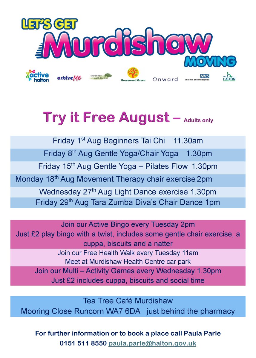 Its all happening in #Murdishaw #runcorn 
Try it Free