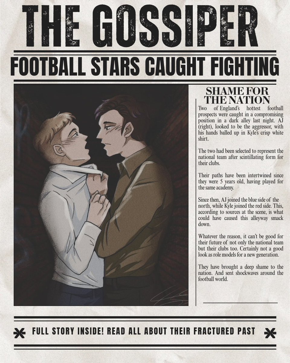 S Reed (Author)π¦π½π§£π° (@sdreedauthor) on Twitter photo First art drop for my debut MM sports romcom: You, Me, & A Penalty!
Thereβs a small nod to my football club too! ππ©΅
Art: <a href="/GeneseeDraws/">Genesee π</a>
Publisher: <a href="/Deep_Desires/">Deep Desires Press</a> First art drop for my debut MM sports romcom: You, Me, & A Penalty!
Thereβs a small nod to my football club too! ππ©΅
Art: <a href="/GeneseeDraws/">Genesee π</a>
Publisher: <a href="/Deep_Desires/">Deep Desires Press</a>