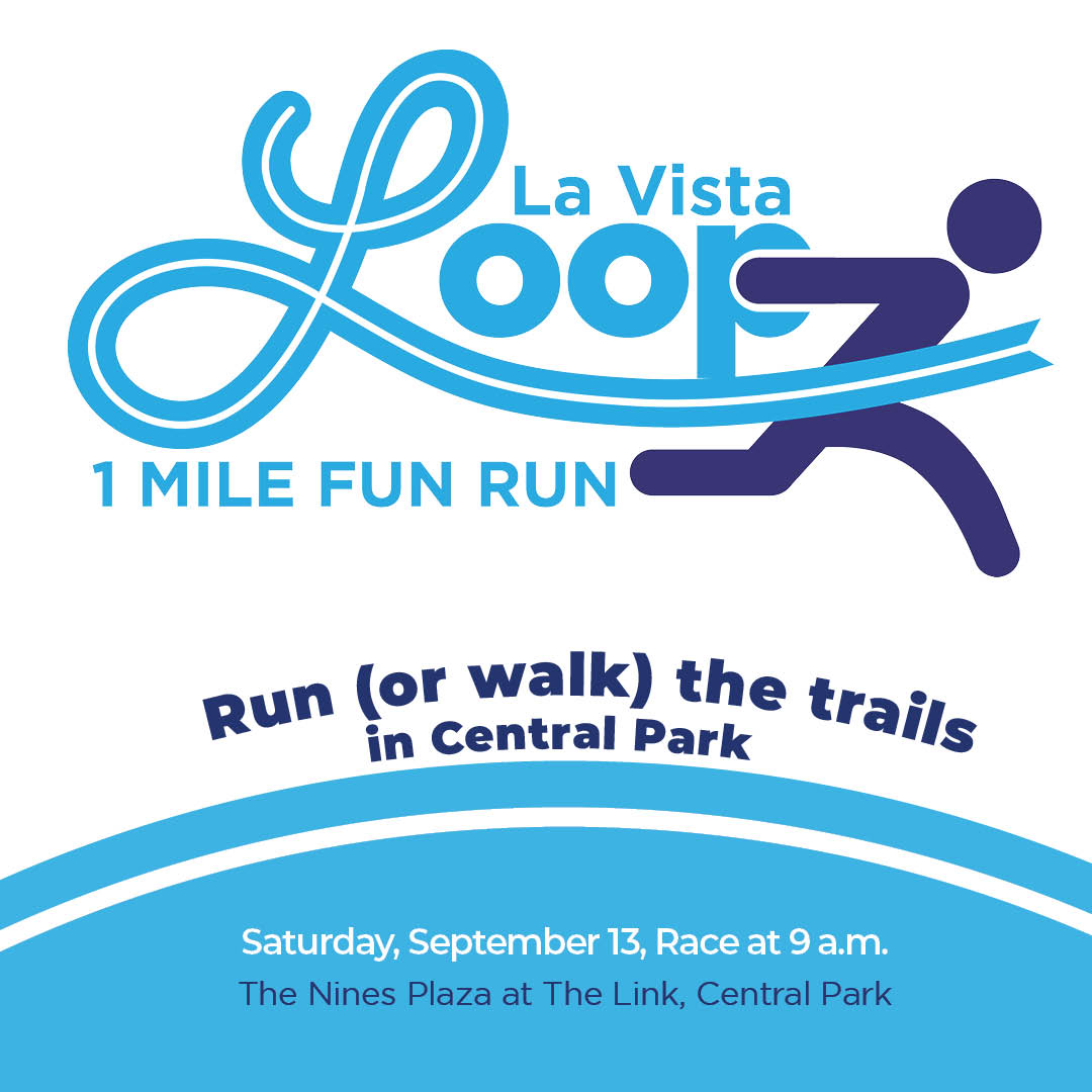 The La Vista Loop 1-mile fun run will return to Central Park on Saturday, September 13.

All ages are invited to run/walk, and every finisher earns a medal.

Registration is required. Hurry, the first 100 to sign up receive a free cooling towel!

youtu.be/zOzUMkfQ8uA?fe…