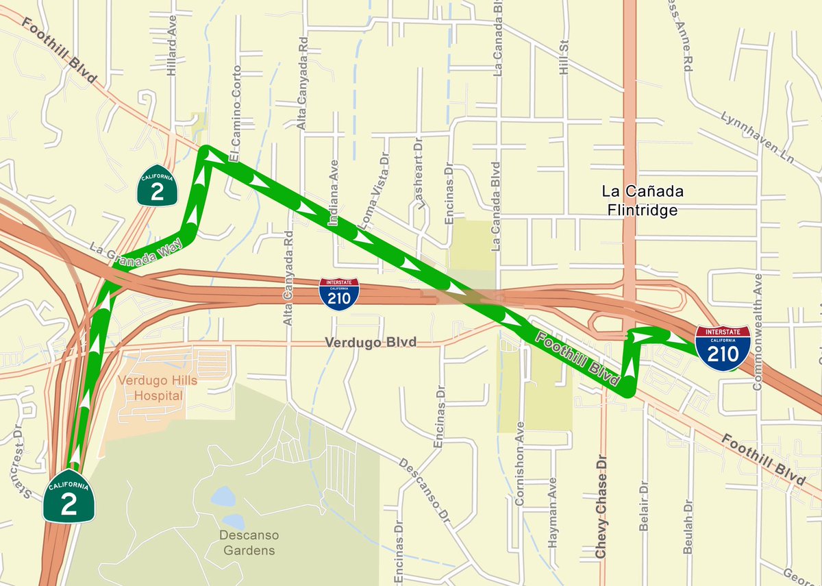 Heads up, drivers! NB SR-2 to EB I-210 connector &amp; Verdugo Blvd off-ramp will be closed for 30 hrs for culvert work.

🗓️ When: Sat, Aug 9 @ 11PM – Mon, Aug 10 @ 5AM
📍Detour: Exit Foothill Blvd → go east → turn north on Angeles Crest Hwy → enter EB I-210.
