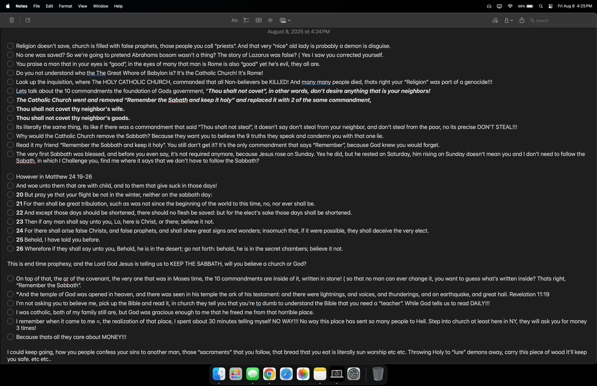 Phoenixsomethin's tweet photo. @McMuffinIV @Eliezar @Faithful2Pray Colossians 2:8
"Beware lest any man spoil you through philosophy and vain deceit, after the tradition of men, after the rudiments of the world, and not after Christ. 9 For in him dwelleth all the fulness of the Godhead bodily." https://t.co/pUxVwpyj4C