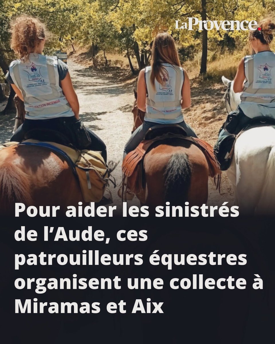 Bravo à ma nièce Marine de patrouiller avec son Jaja 🐴🐎 sur le secteur d’Aix en Provence dans le cadre de  l’aide et de la prévention incendie (13) 

Marine est au milieu sur cette photo 🐎

laprovence.com/article/societ…