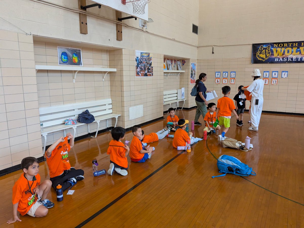 At PS 221 this morning NY Edge led the day with a nature hike trip for the younger grades and a 1st grade class starts a lesson on coding.