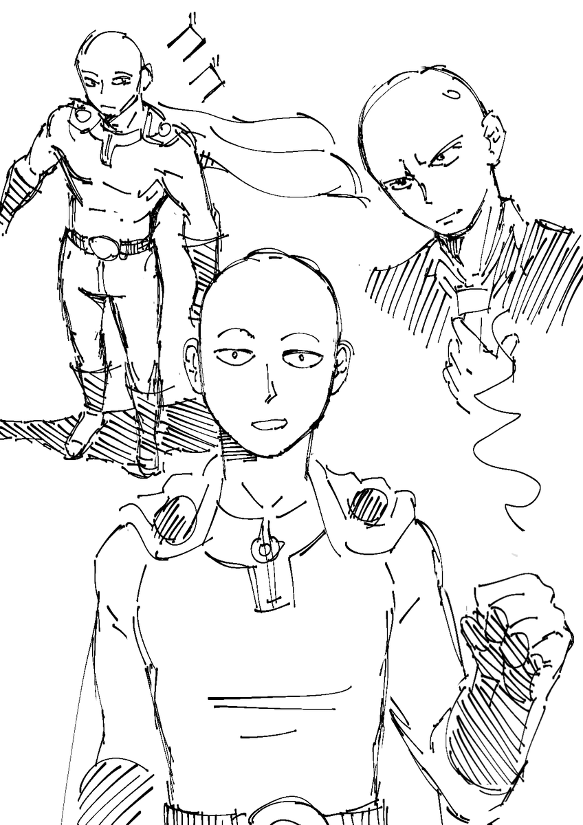 4 am saitama doodle #onepunchman