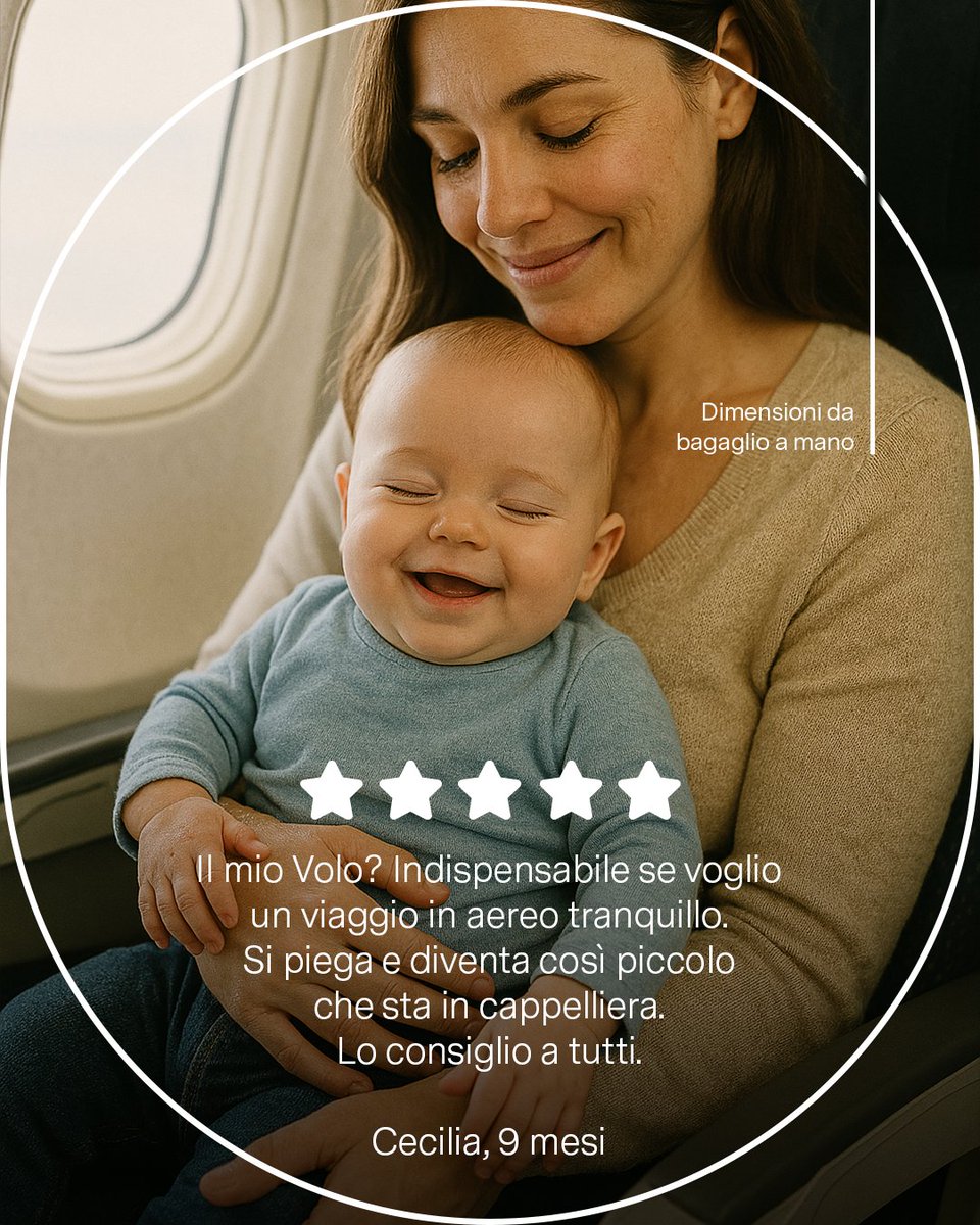 SanitariaDream's tweet image. &quot;Il mio Volo? Indispensabile se voglio un viaggio in aereo tranquillo. Si piega e diventa così piccolo che sta in cappelliera. Consiglio a tutti.”
Cecilia, 9 mesi.
Vieni a scoprire in negozio Volo di @pegperego_it
#PegPerego #VoloPegPerego