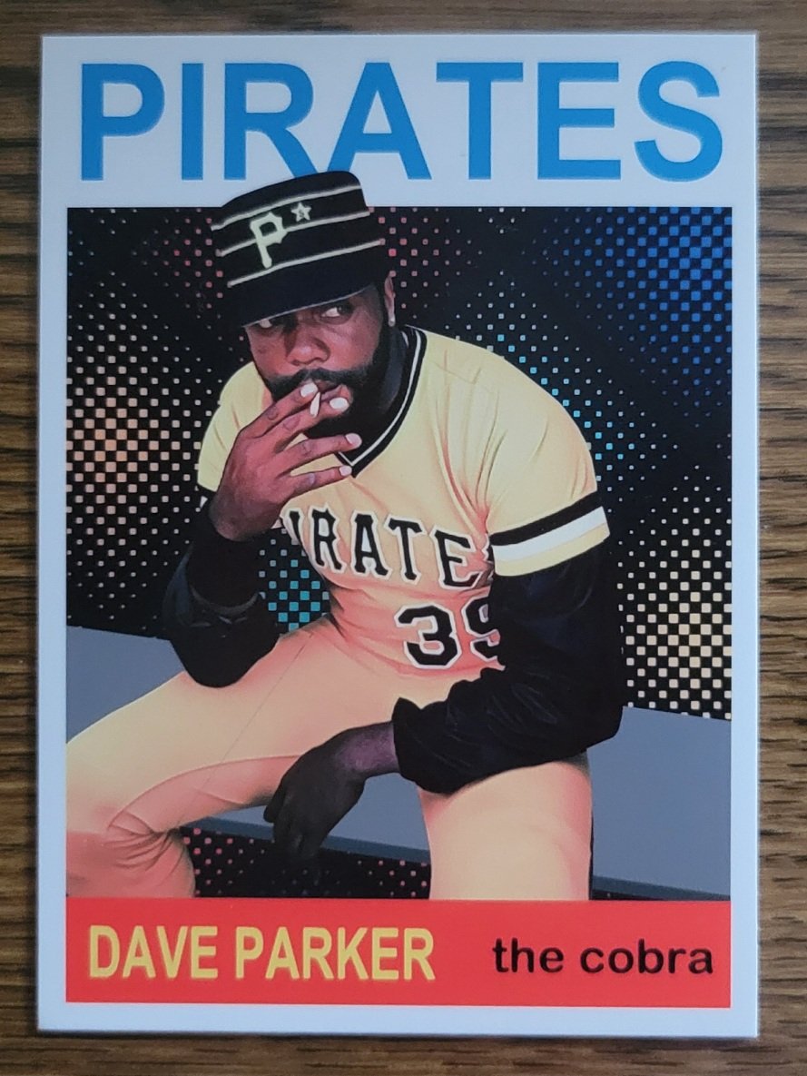 Today's mail brings this outstanding Dave Parker #cardart via Jordan at <a href="/FlippsCards/">FlippsCards</a>. 

Other #cardart creators doing a nice job: <a href="/CardsCigarbox/">Cigar Box Cards</a>, <a href="/mosley_mark/">IDrawBaseballCards</a>, <a href="/roselleavenue/">Roselle Avenue</a>