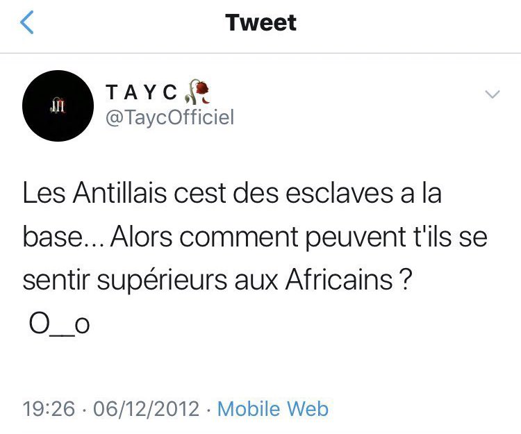 En parlant de nos ancêtres. Du coup ? Les antillais sont toujours des esclaves ?