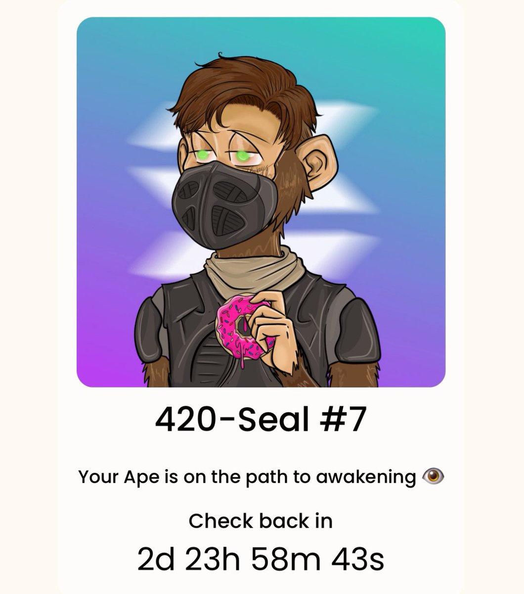 ๐ฉ Rusty P โ๐ฅ (@pumpactionpurde) on Twitter photo !!GIVEAWAY!! ๐จ
Iโm awakening this mega-rare <a href="/420SealzDAO/">420SealzDAO</a> Stoned Ape.
โข If I get a shockwave awakening Iโll give away a <a href="/StonedApeCrew/">Stoned Ape Crew</a> (not this one, sorry for bait, but itโll be a nice one)
โข If no shockwave, Iโll giveaway 42069 $PUFF
Like + RT this and the quoted tweet ๐จ๐จ !!GIVEAWAY!! ๐จ
Iโm awakening this mega-rare <a href="/420SealzDAO/">420SealzDAO</a> Stoned Ape.
โข If I get a shockwave awakening Iโll give away a <a href="/StonedApeCrew/">Stoned Ape Crew</a> (not this one, sorry for bait, but itโll be a nice one)
โข If no shockwave, Iโll giveaway 42069 $PUFF
Like + RT this and the quoted tweet ๐จ๐จ
