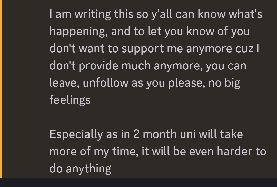 This applies here too 
I will be just doing usual posts but if you are not interested in them, you can always unfollow