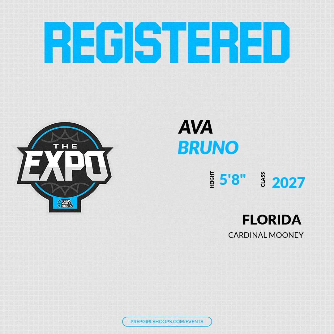 Welcome Class of 2027 Ava Bruno (@ava_146) of Cardinal Mooney HS to the <a href="/PGHFlorida/">Prep Girls Hoops Florida</a> Showcase @ Seminole Sports Academy. 

🔥🏀 #PGHExpoFL 🏀🔥

Register NOW! 👇  
events.prepgirlshoops.com/e/1646/registe…
