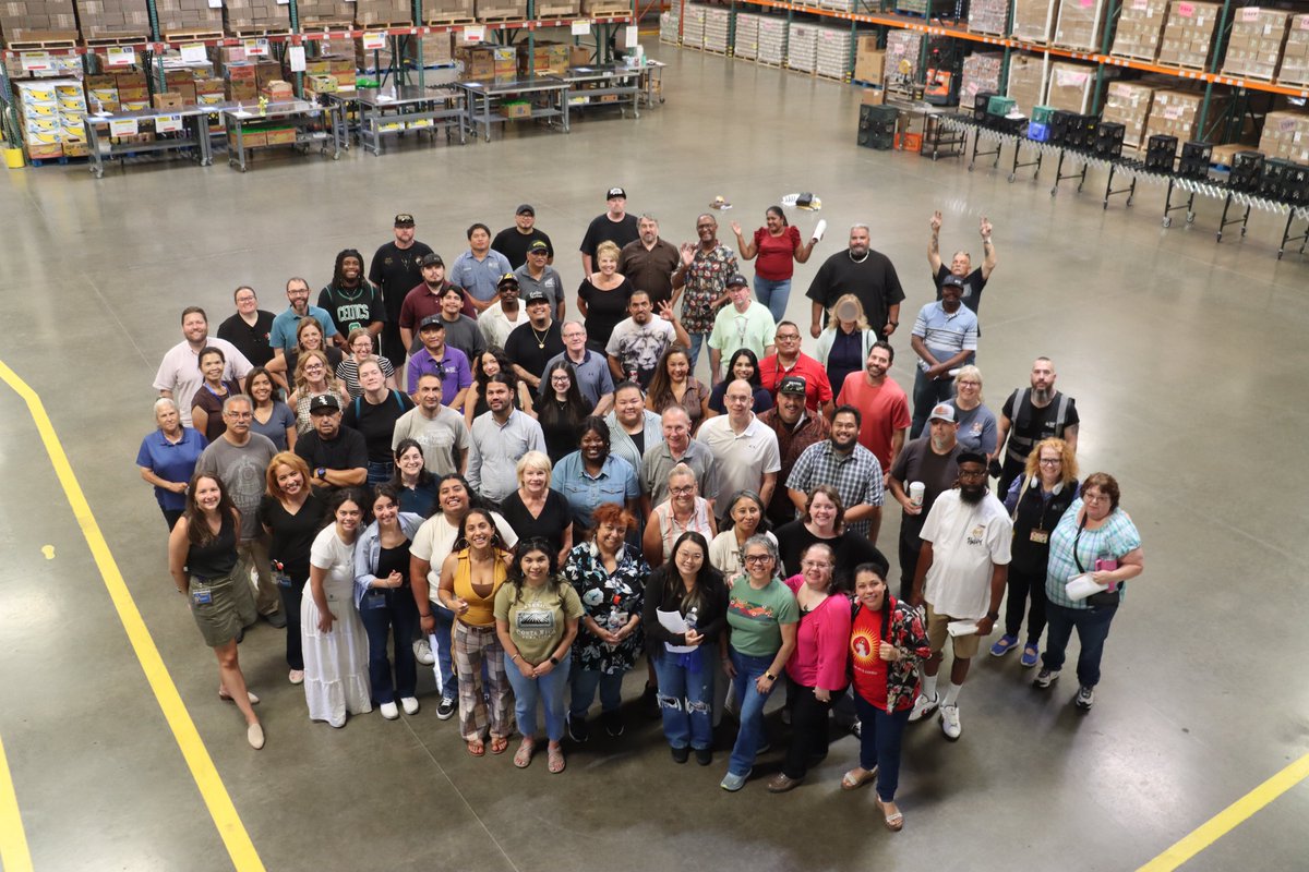 Behind every meal distributed is a team committed to showing up for our community &amp; one another. Today, we came together at our quarterly All-Staff Meeting to connect, learn, celebrate and ground ourselves in our shared mission. 

We're grateful for this incredible group. 💙💛