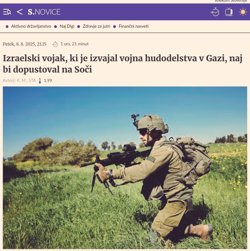 Kako premeteno napisan naslov. Da je izvajal hudodelstva, da je dejstvo, niso pa sigurni, ali je dopustoval na Soči. Novinarjev ne zaničujemo dovolj.