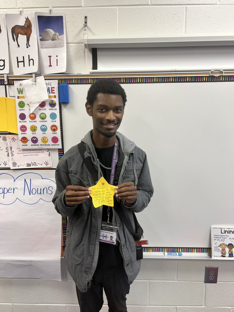 Dawn Anderson (@dawnandersonhcs) on Twitter photo Today Mr. Wright was rewarded for going above and beyond in his role as a paraprofessional <a href="/TES_hcs/">Tussahaw Elementary</a> by teaching K scholars about syllables, phonemes and graphemes, and identifying and writing uppercase letters!! Shine like the ⭐️ you are! <a href="/AshaLomax08/">Asha Lomax,Ed.S</a> <a href="/Lakanijones/">Jocelyn Lakani-Jones</a> <a href="/AnaHall2007/">Ana Hall</a> Today Mr. Wright was rewarded for going above and beyond in his role as a paraprofessional <a href="/TES_hcs/">Tussahaw Elementary</a> by teaching K scholars about syllables, phonemes and graphemes, and identifying and writing uppercase letters!! Shine like the ⭐️ you are! <a href="/AshaLomax08/">Asha Lomax,Ed.S</a> <a href="/Lakanijones/">Jocelyn Lakani-Jones</a> <a href="/AnaHall2007/">Ana Hall</a>