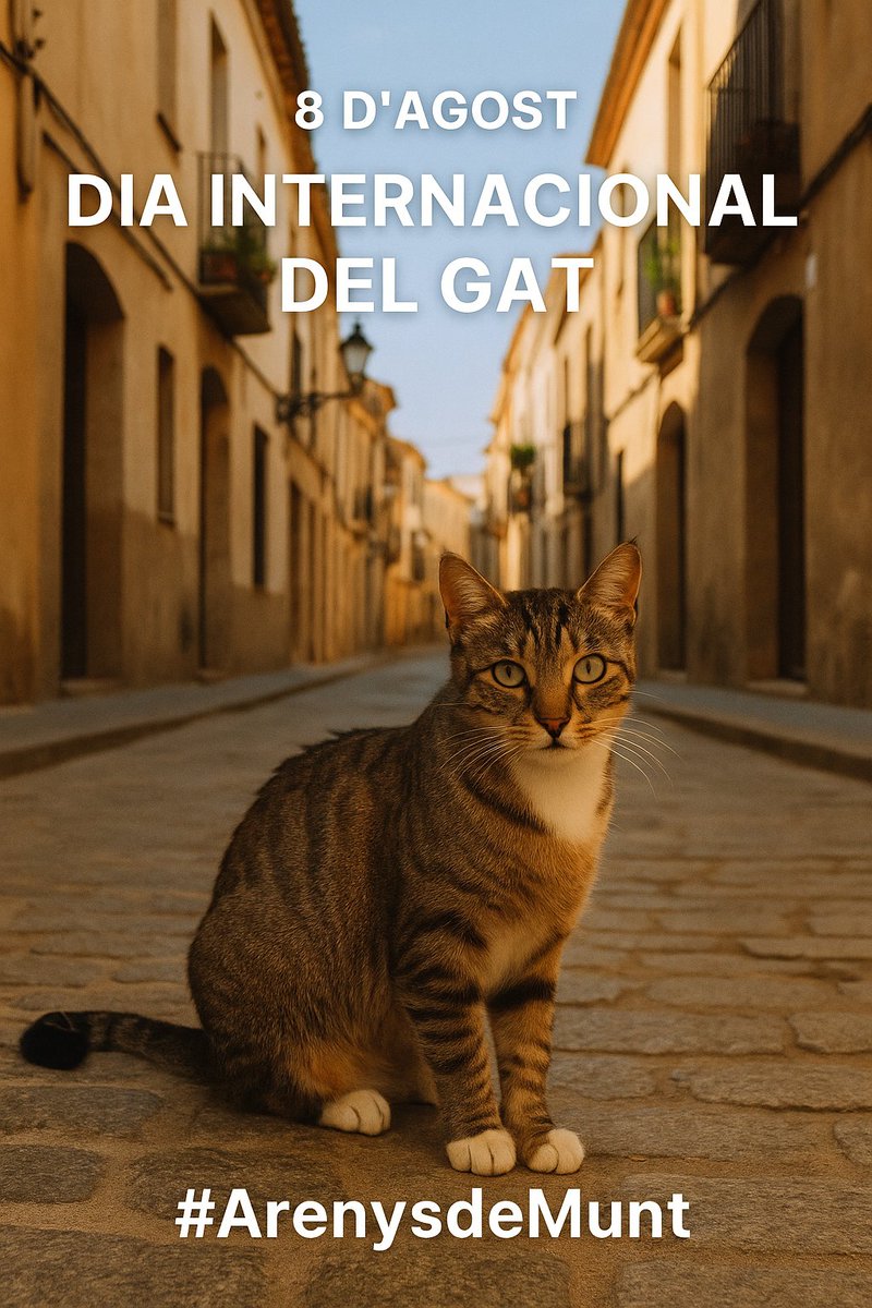 Avui ronronegem més que mai! 🐾 Bon Dia Internacional del Gat des d’#ArenysdeMunt