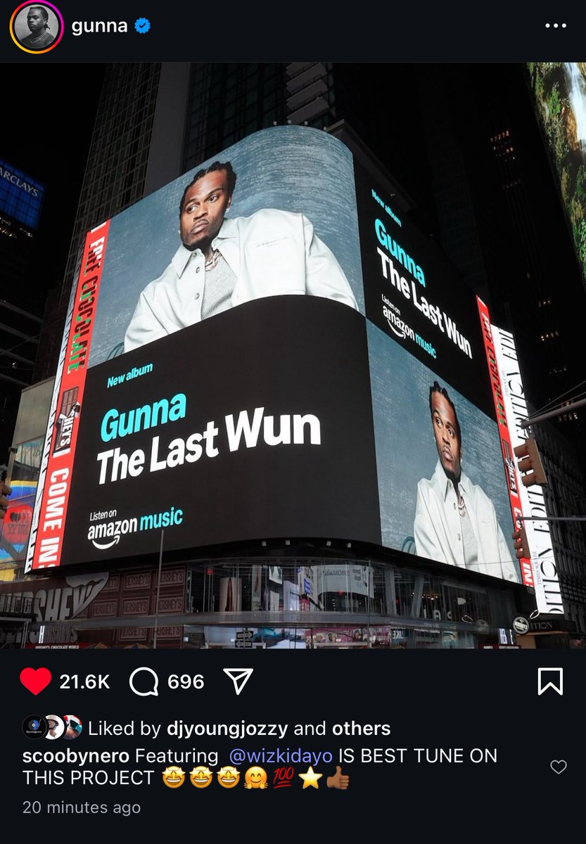 Gunna confirm it already the song with WizKid is the best in his project 🔥🔥💨💨💨