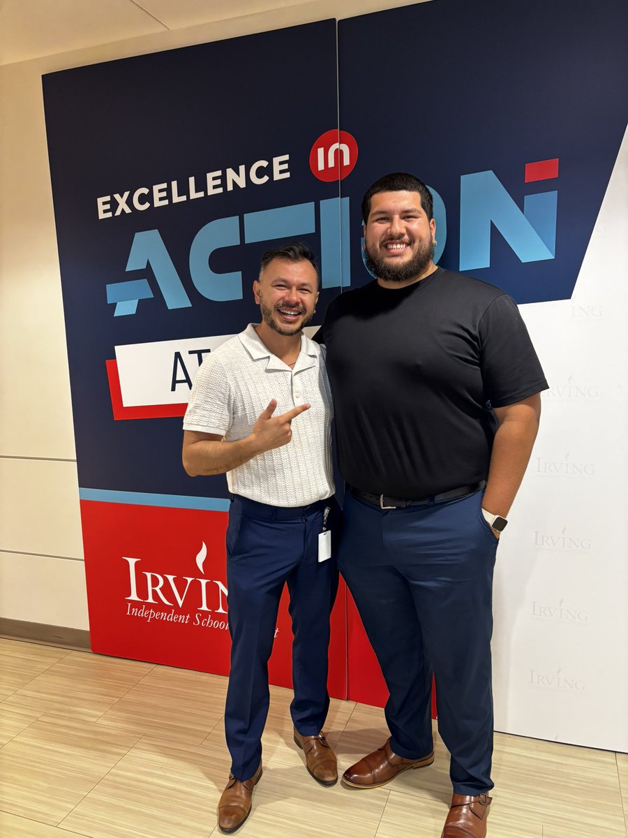 Lastly, #ExcellenceinAction means growing up, giving back to your community, and wanting to make a positive impact on the next generation. I’m so proud of you, Mr. Cueva. Your APUSH students at <a href="/SingleyAcademy/">Singley Academy</a> are lucky to have one of <a href="/IrvingISD/">Irving ISD</a> ‘s very own. #formerstudent