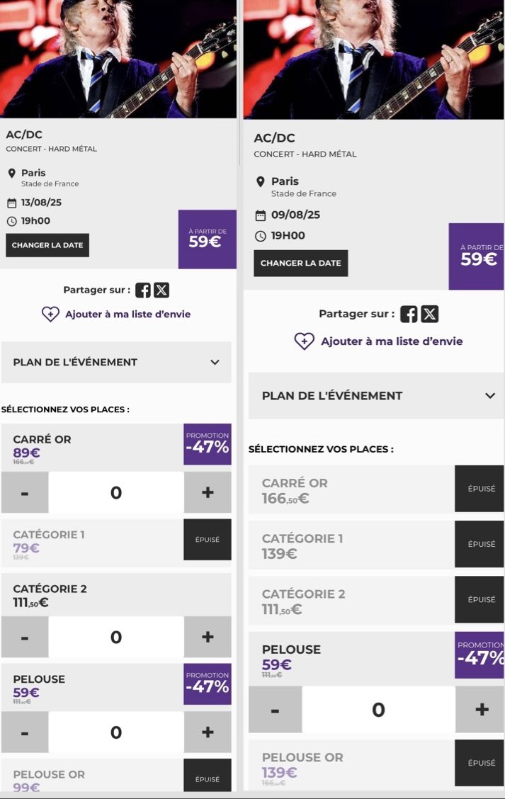Jack Black (@tracel12) on Twitter photo Un peu triste de voir ACDC à la peine pour remplir ses deux dates au stade de france avec des places soldées à 47% !!!! #ACDC <a href="/StadeFrance/">Stade de France</a> Un peu triste de voir ACDC à la peine pour remplir ses deux dates au stade de france avec des places soldées à 47% !!!! #ACDC <a href="/StadeFrance/">Stade de France</a>