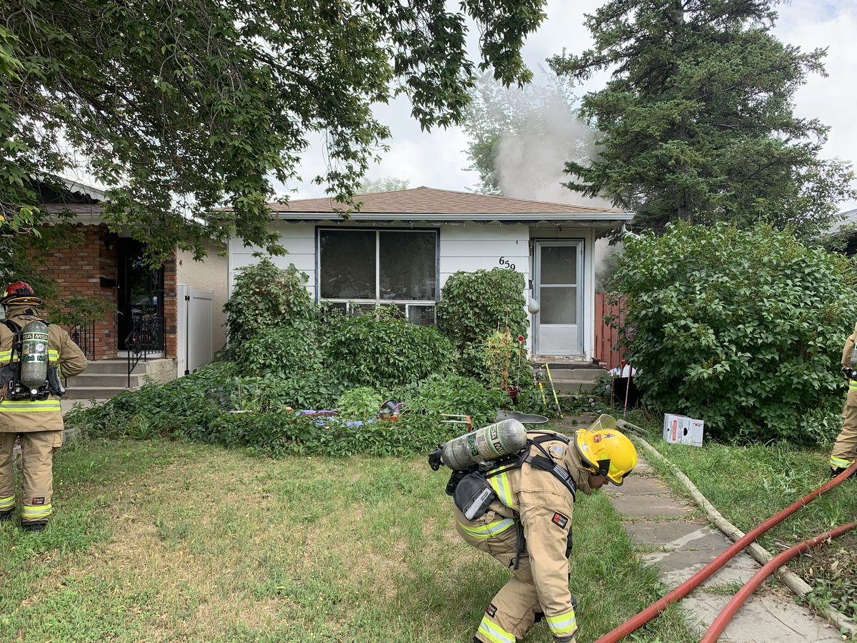 RFPS is on scene of a house fire 600 Blk Garnet St. Firefighters made entry and located a fire in the basement that is now under control. All searches completed and no injuries reported. Crews still on scene for salvage and overhaul. Fire will be under investigation. #YQR