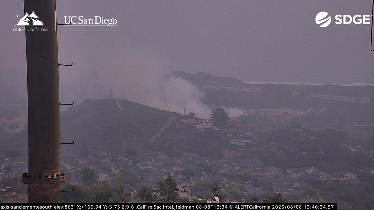 Two new vegetation fires have started in Camp Pendleton, the #MesaFire is approximately 50 acres and growing.

A second fire, shown in the image below, is 3 acres and driven by wind with no homes threatened.
