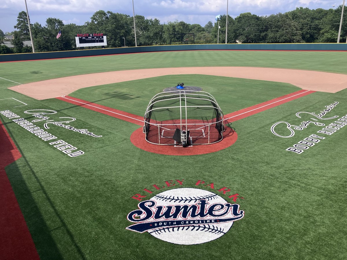 Palmetto Games Eve grandstand &amp; press box view that scouts, patrons &amp; our livestream crew will have this weekend at our 18th Annual marquee event! 

First session 60s will fire off at 10 AM, see you there!

Pal Gms Central: thediamondprospects.com/palmetto-games…