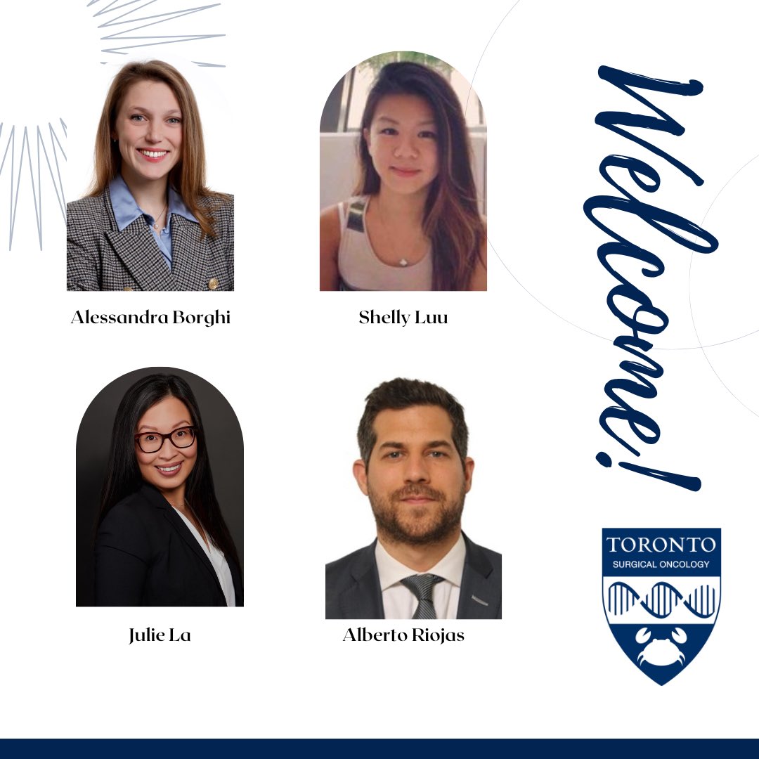 UofT Surgical Oncology (@uoftsurgonc) on Twitter photo 🎉 Our brilliant new #SurgOnc clinical fellows have already been at work for a month!
Welcome to Toronto and the program <a href="/aleborghiMD/">Alessandra Borghi</a> 🇮🇹 <a href="/DrShellyLuu/">Shelly Luu</a> 🇨🇦 <a href="/julielaMD/">Julie La</a> 🇨🇦 & Alberto Riojas 🇲🇽🌟 🎉 Our brilliant new #SurgOnc clinical fellows have already been at work for a month!
Welcome to Toronto and the program <a href="/aleborghiMD/">Alessandra Borghi</a> 🇮🇹 <a href="/DrShellyLuu/">Shelly Luu</a> 🇨🇦 <a href="/julielaMD/">Julie La</a> 🇨🇦 & Alberto Riojas 🇲🇽🌟