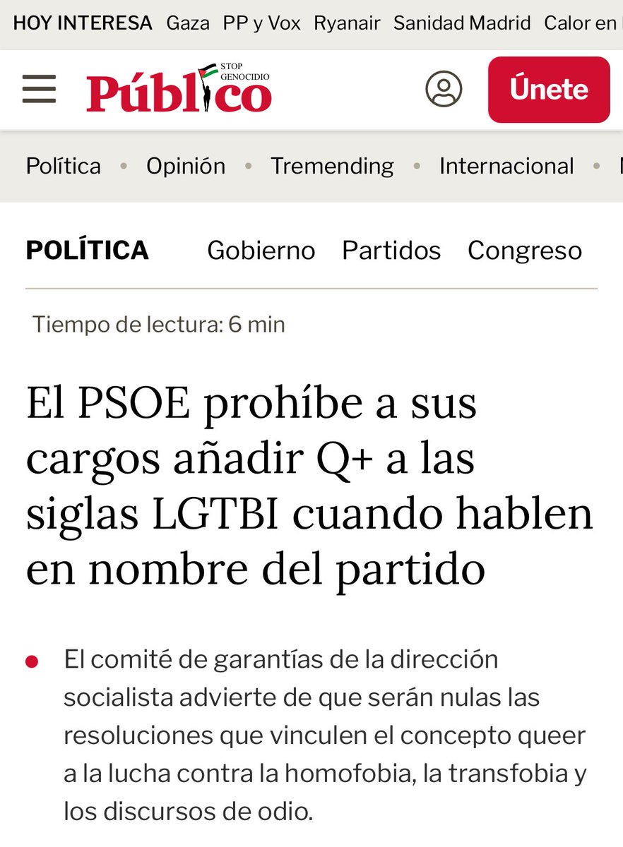 O <a href="/PSOE/">PSOE</a> borra o Q+ das siglas LGTBI e prohibe aos seus cargos usalo.

📢 O que non se nomea, non existe.

A diversidade non se recorta: deféndese ✊🏳️‍🌈🏳️‍⚧️

#LGTBIQPlus #Queer #DereitosHumanos 🔗👇🏽