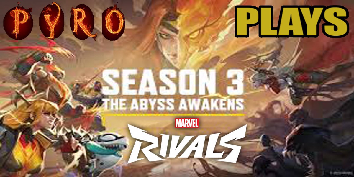 RyanPyroBiggs's tweet image. Going LIVE NOW we welcome Blade as Pyro plays the BRAND NEW SEASON 3.5 of #MarvelRivals 
Find it here:

youtube.com/live/3blQm0e9E…

See you there.
😎 🔥 ✌️ 

#marvel
#marvelrivals 
#pyro
#gaming 
#gamer 
#livestream 
#xmen 
#phoenix 
#hashtag