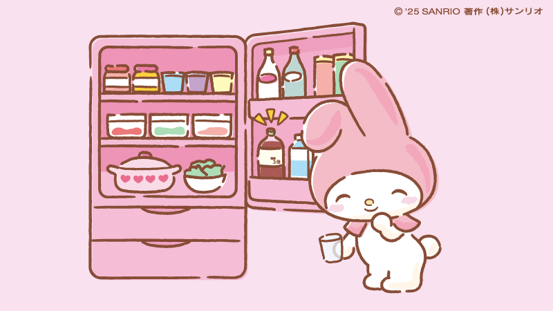 いま　つめたいおちゃ　よういするね♪