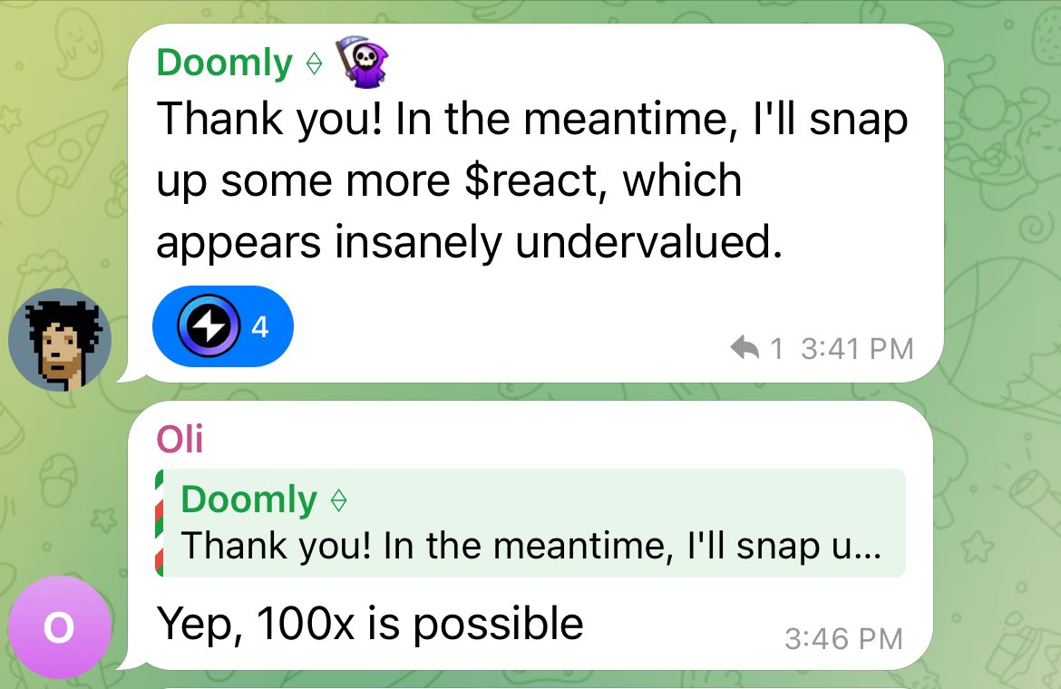$REACT | Undervalued and Easy 100x