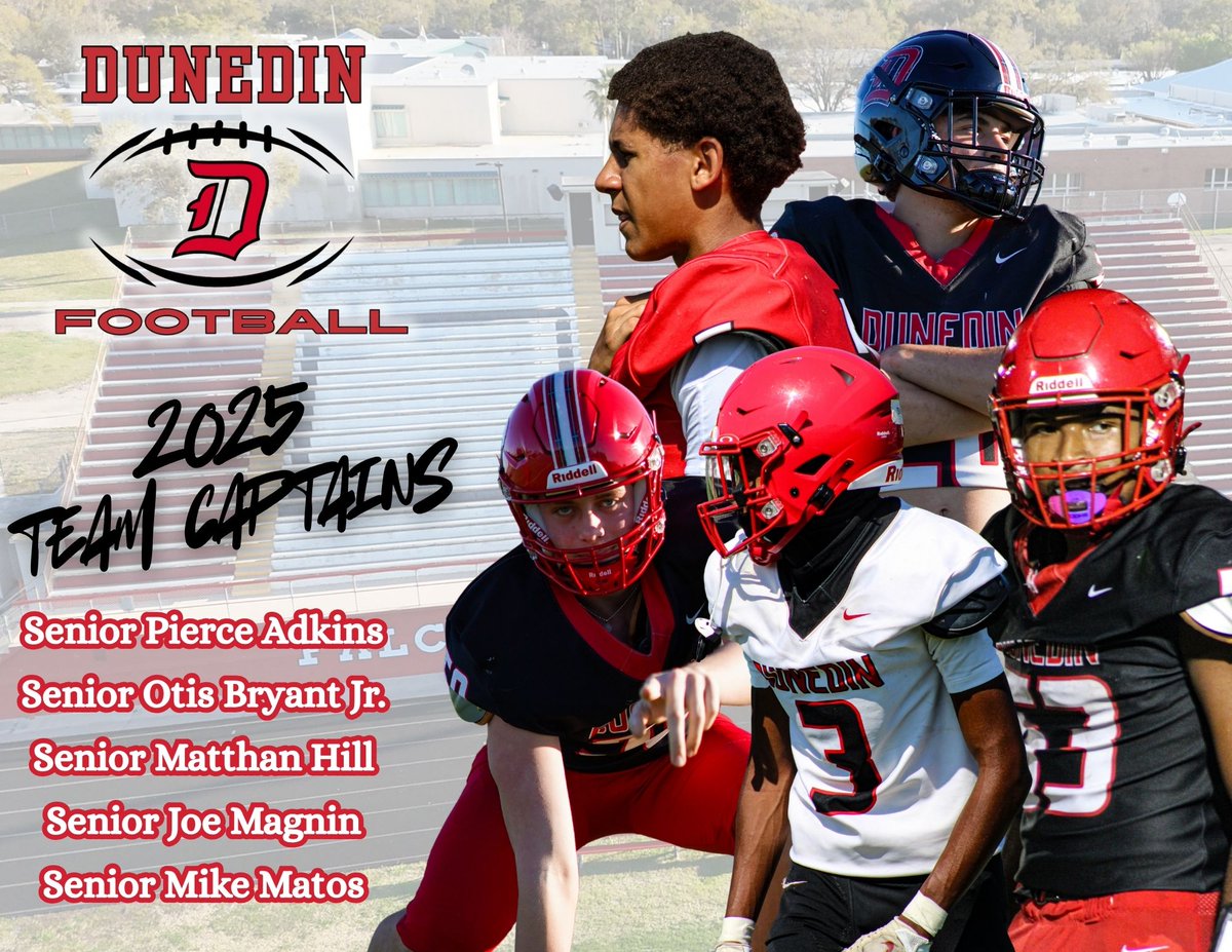 Your 2025 Dunedin Falcon Football Captains!! #FalconPride