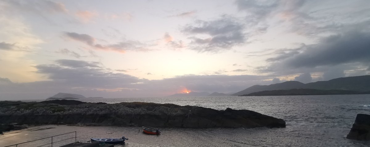 À Skellig sunset this evening..