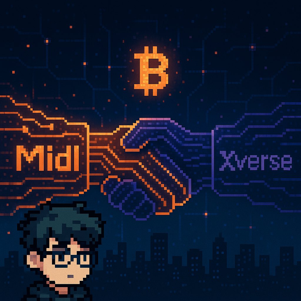 yieldsensei.btc👾 (@y_senseii) on Twitter photo Some partnerships are just noise.
Others change the way you see things .
Midl × <a href="/XverseApp/">Xverse - The Home of BitcoinFi</a>
That’s infrastructure leveling up in real-time.
We’ve been building with the Xverse team for a while, and now it’s official they’re the first Midl Wallet Partner.
But this isn’t just a Some partnerships are just noise.
Others change the way you see things .
Midl × <a href="/XverseApp/">Xverse - The Home of BitcoinFi</a>
That’s infrastructure leveling up in real-time.
We’ve been building with the Xverse team for a while, and now it’s official they’re the first Midl Wallet Partner.
But this isn’t just a