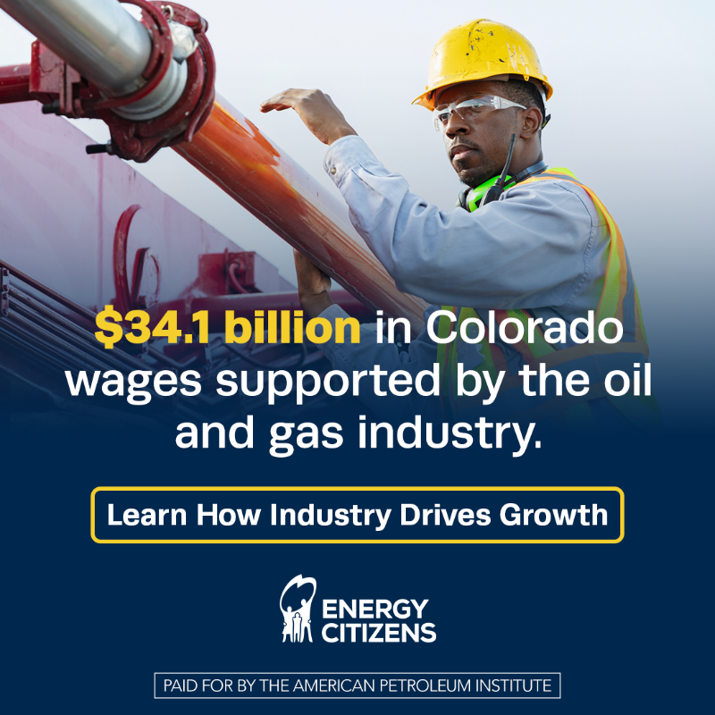 energycitizens's tweet photo. Oil &amp; natural gas supported $34.1 billion in wages to Colorado workers.

Real jobs supporting families across the state.