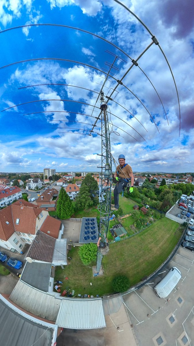 This little mast will soon have a new home (no, not mine). #hamradio #AmateurRadio