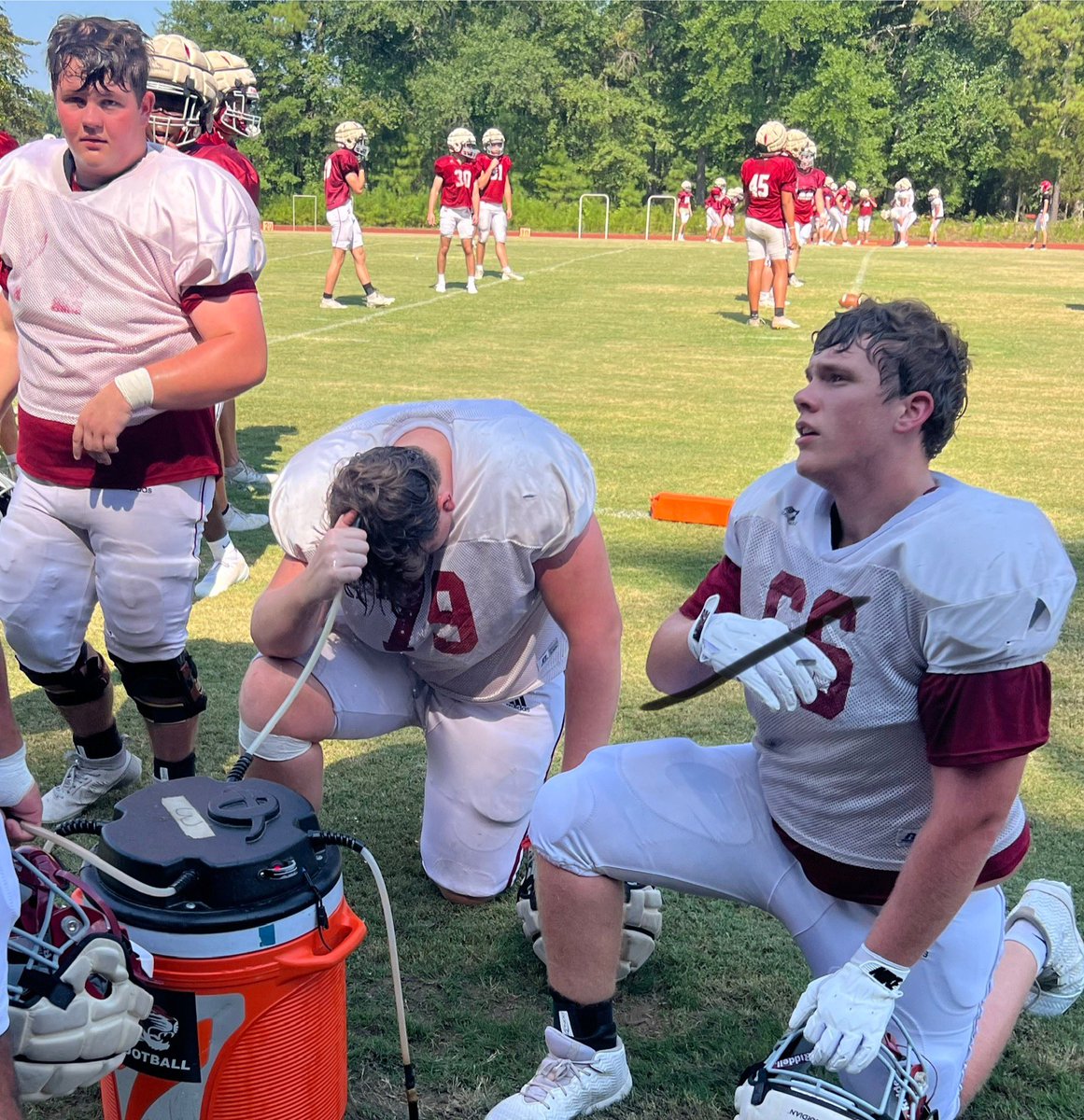 First day in pads! It’s 🔥🔥 but we’re putting in the work. #OwnIt