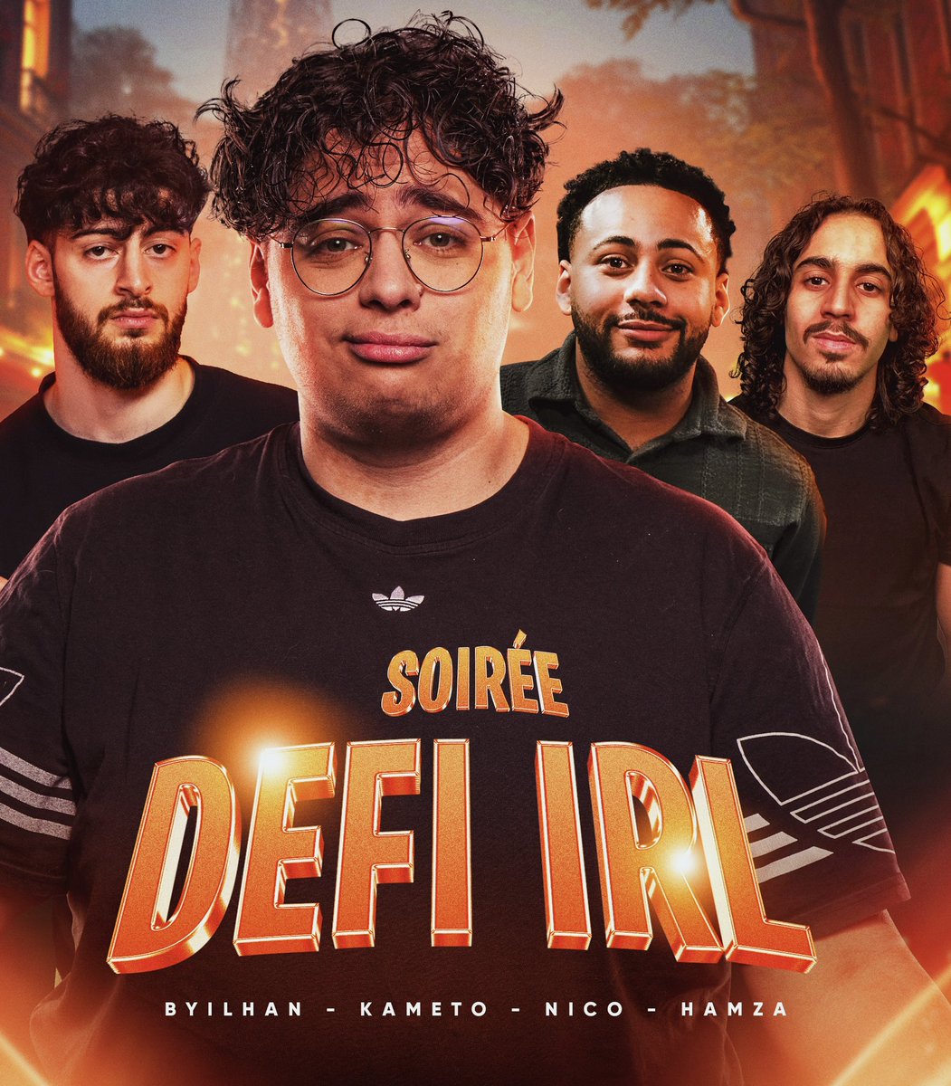 LIVE SPÉCIAL CE SOIR : DÉFI IRL 2

AVEC <a href="/KerdaliHamza/">Hamza</a> <a href="/Nico_tine84/">Nico-là</a> <a href="/byilhan_/">byilhan</a> 

DÉBUT 20H30 😎