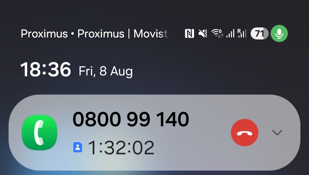Zarfer's tweet photo. Meer dan 1i30' aan het wachten. #proximus de 'beste dienst ter wereld' https://t.co/23vXTtaeuG