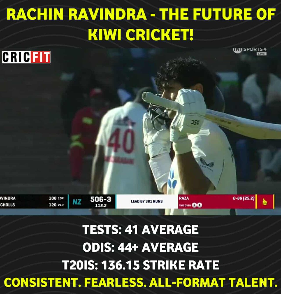 Rachin Ravindra – New Zealand’s future superstar! 
#RachinRavindra