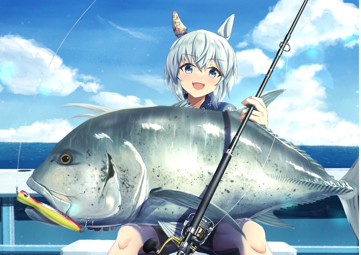 セイウンスカイ(ウマ娘) 「描けば釣れます」|ふそうのイラスト