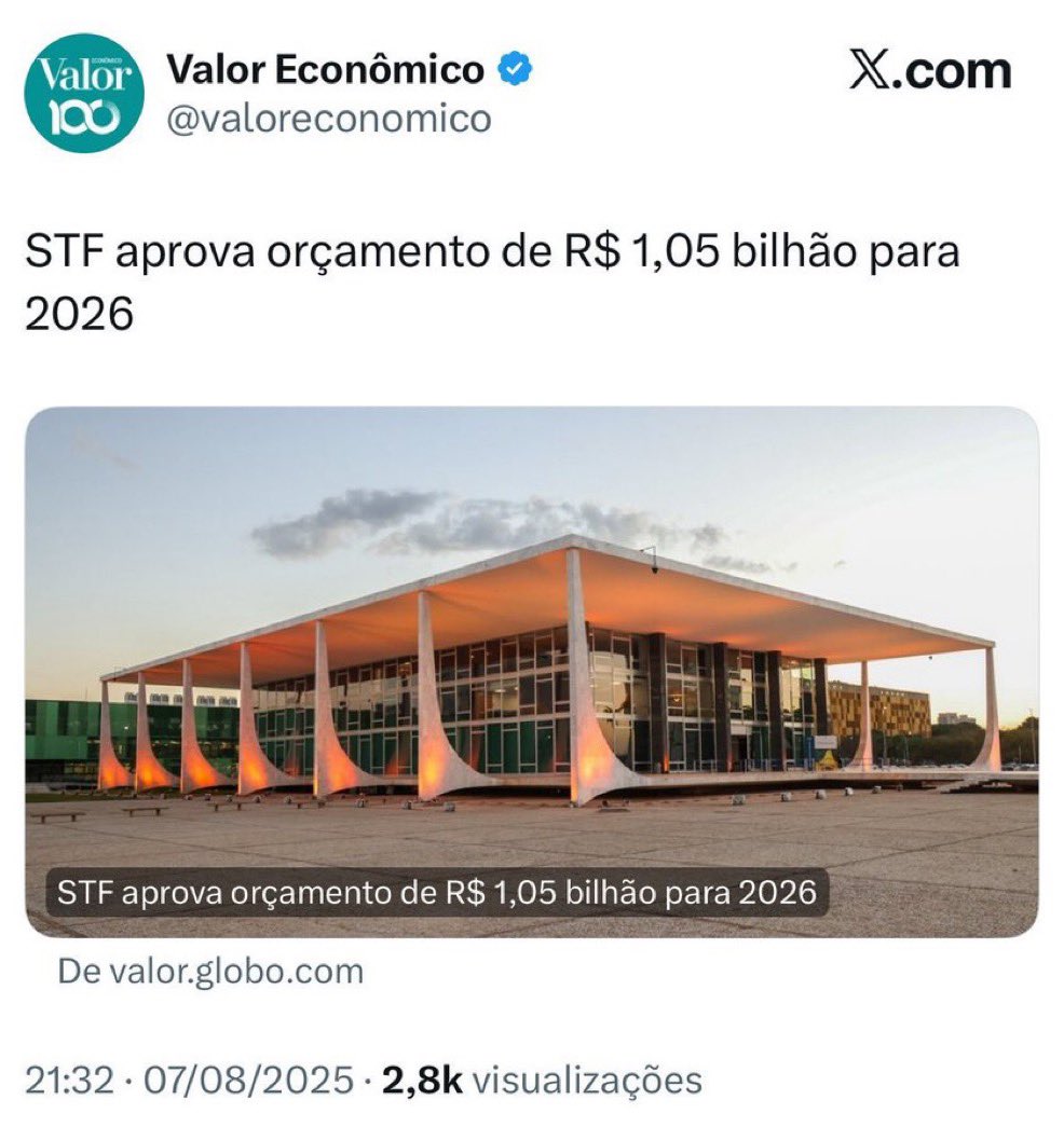 Rodrigo Constantino (@rconstantino) on Twitter photo Apenas 11 togados. Custo BILIONÁRIO! Nossa casta nababesca vive numa completa bolha, enquanto os “pequenos tiranos” e as “pessoas inconvenientes” ralam para bancar a farra… Apenas 11 togados. Custo BILIONÁRIO! Nossa casta nababesca vive numa completa bolha, enquanto os “pequenos tiranos” e as “pessoas inconvenientes” ralam para bancar a farra…