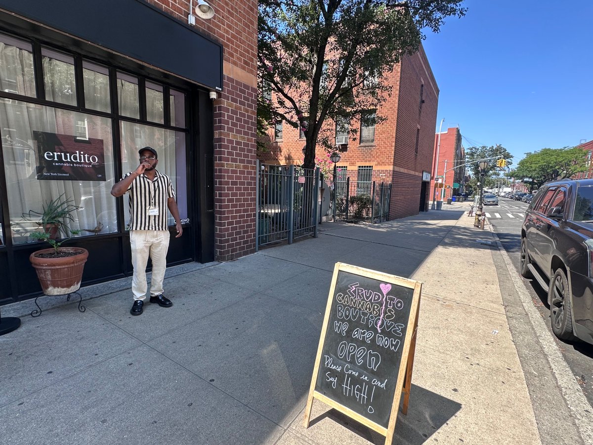 Aaron Ghitelman (@ghitelman) on Twitter photo Another day, another dispensary opening!!!
🍃💨🍃💨🍃
Erudito Cannabis Boutique - Columbia St. Waterfront in Brooklyn (120 Union Street)
🍃💨🍃💨🍃
Assemblymember <a href="/marcelaforny/">Marcela Mitaynes 瑪切拉 米坦斯</a> stopped by to show support and bought some good New York edibles! Another day, another dispensary opening!!!
🍃💨🍃💨🍃
Erudito Cannabis Boutique - Columbia St. Waterfront in Brooklyn (120 Union Street)
🍃💨🍃💨🍃
Assemblymember <a href="/marcelaforny/">Marcela Mitaynes 瑪切拉 米坦斯</a> stopped by to show support and bought some good New York edibles!