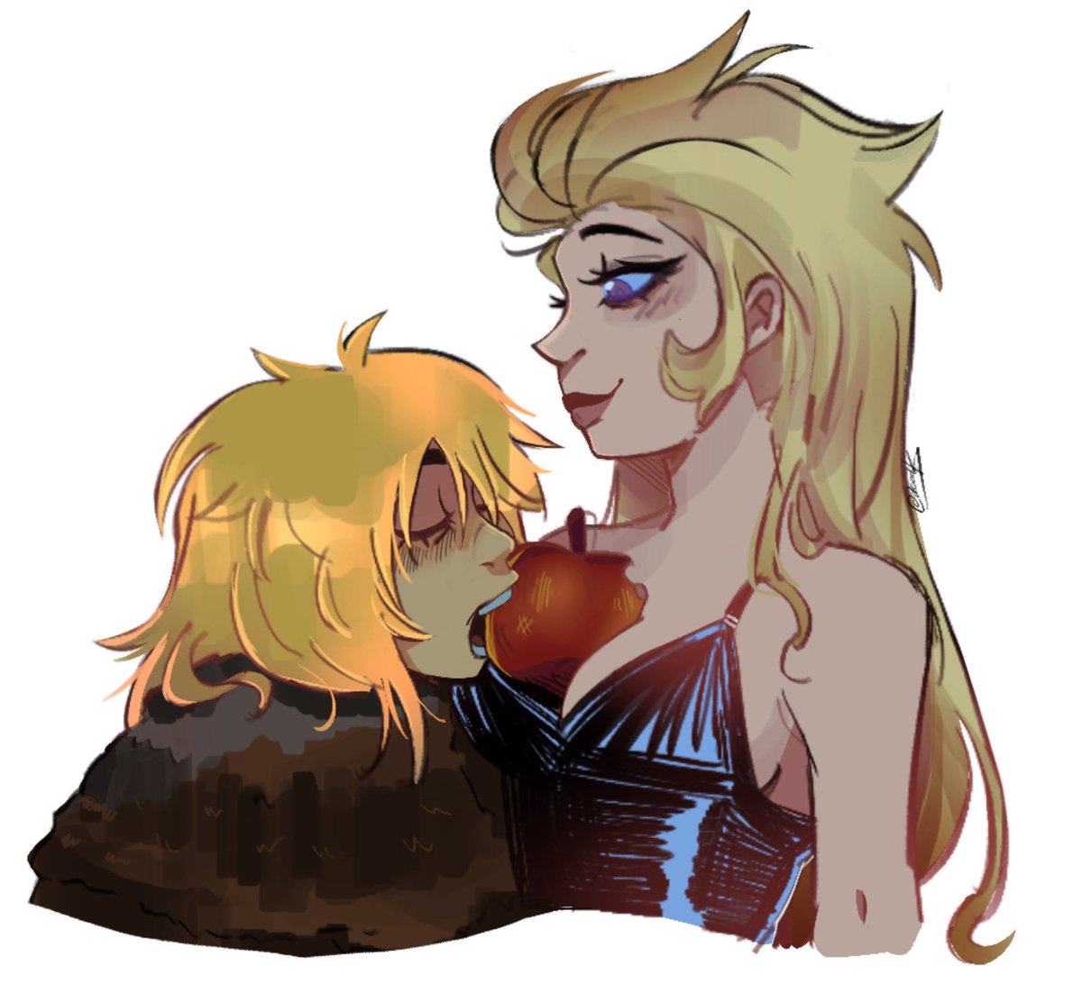 doodlezkat's tweet photo. OOoooo yuri look here ooooOoooO #evelith https://t.co/U2uNyuToR2