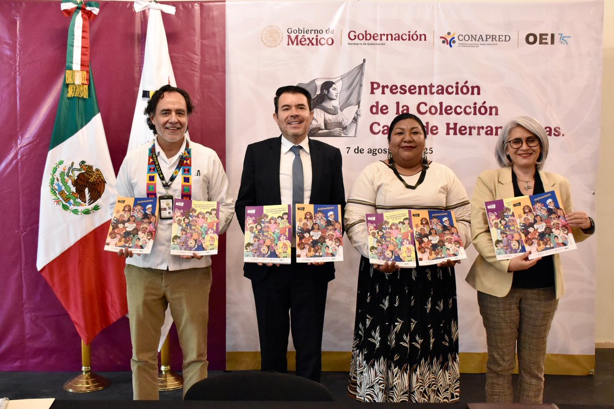 Arturo Medina (@arturomedinap) on Twitter photo Junto a la presidenta de <a href="/CONAPRED/">Conapred</a>, <a href="/ClaudiaOliviaM/">Claudia Olivia Morales Reza</a>, asistimos al <a href="/CC_LosPinos/">Complejo Cultural Los Pinos</a> a la presentación de las guías educativas “Antirracismo” y “Sexualidades diversas y no discriminación en México”, elaboradas por el Consejo Nacional para Prevenir la Discriminación y la <a href="/OEIMEX/">OEI en México</a>, como Junto a la presidenta de <a href="/CONAPRED/">Conapred</a>, <a href="/ClaudiaOliviaM/">Claudia Olivia Morales Reza</a>, asistimos al <a href="/CC_LosPinos/">Complejo Cultural Los Pinos</a> a la presentación de las guías educativas “Antirracismo” y “Sexualidades diversas y no discriminación en México”, elaboradas por el Consejo Nacional para Prevenir la Discriminación y la <a href="/OEIMEX/">OEI en México</a>, como