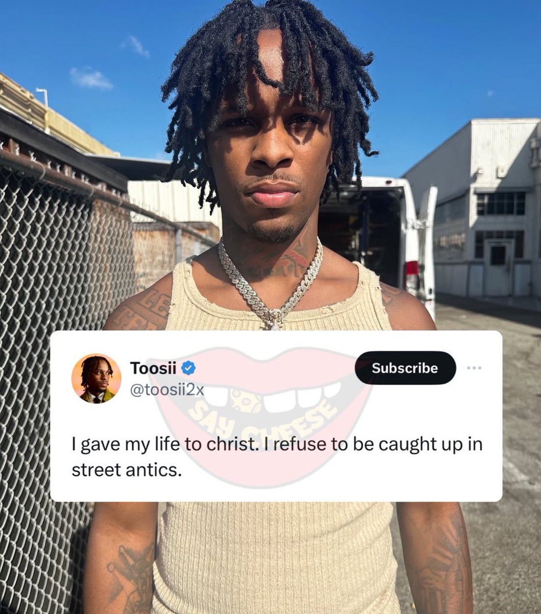 🔥🚨BREAKING: Billboard charting rapper Toosii just shocked his fans after revealing that he just gave his life to Christ.