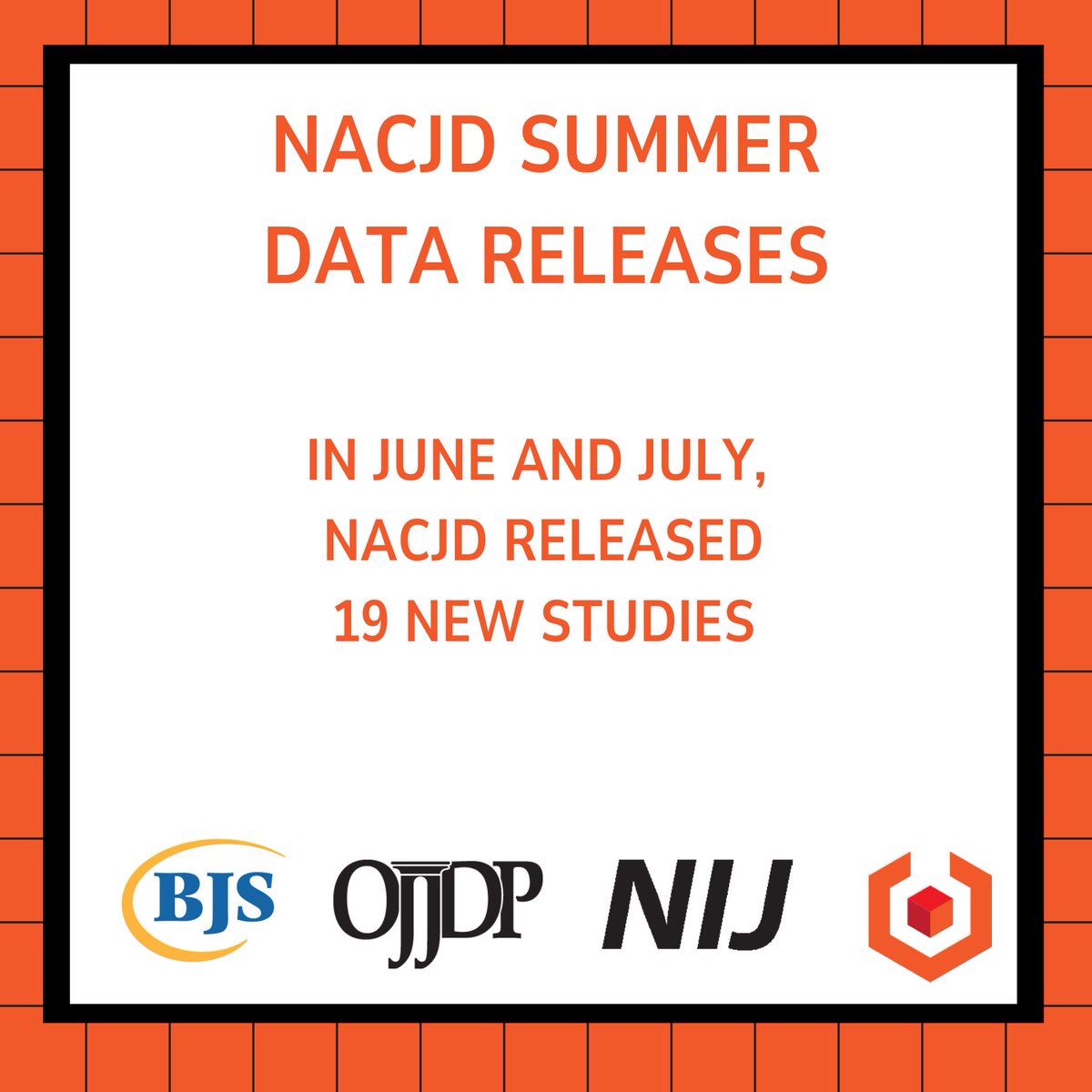 This June and July, NACJD released 19 new studies, including new data from the Capital Punishment in the US series. Newly released data cover topics such as police-community relations, crime mapping, sexual assault, and more. Explore the data: myumi.ch/15ME1