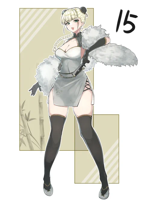 100日チャレンジ15日目 相互さんのオリキャラの糖糖ちゃん! 余裕もって描いてたはずが1時すぎてるんだ #100日チャレンジ #イラスト