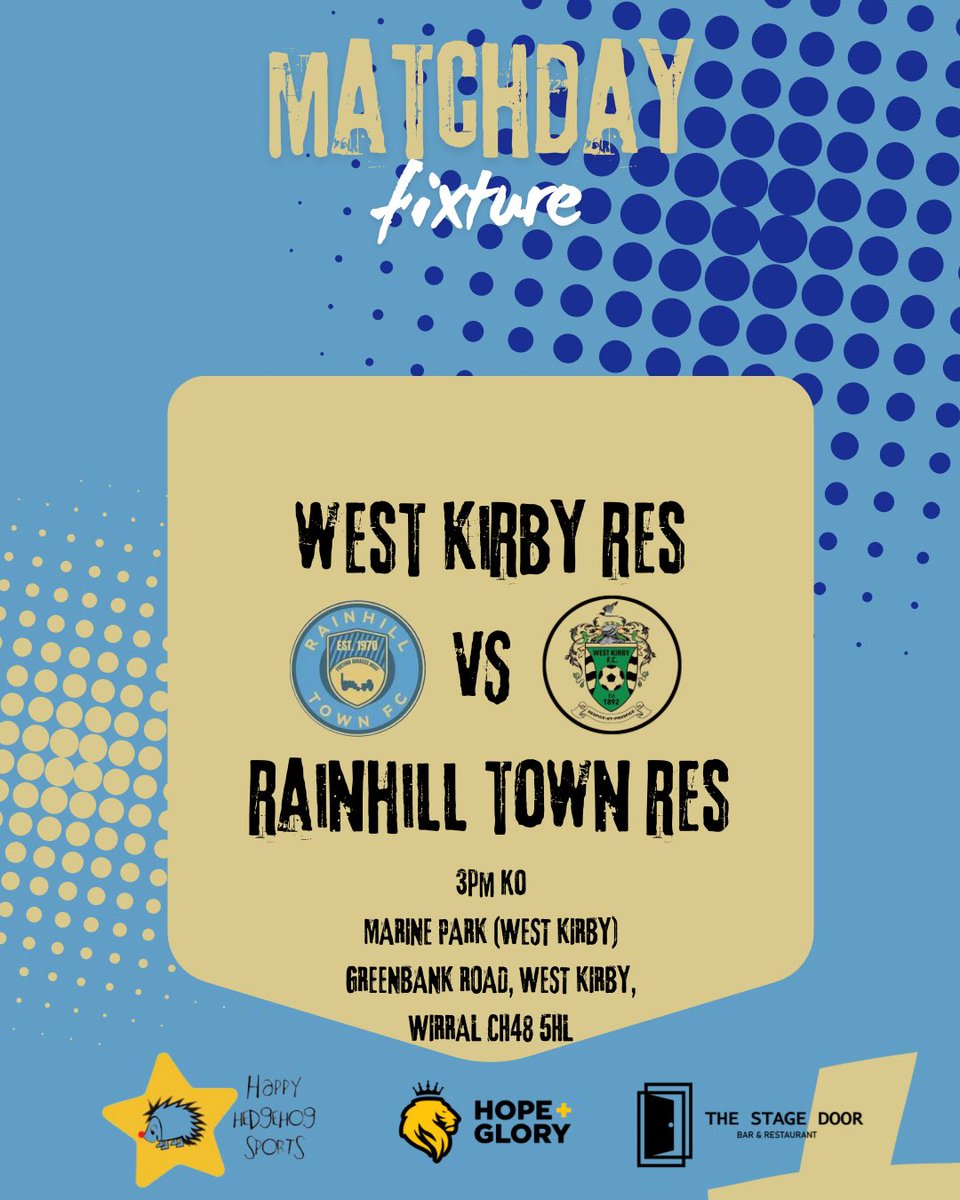 🚂 Your Rainhill Town weekend fixtures are here 🚂

 Eddie Hawthorne’s men start their campaign at home to South Liverpool. Free entry and the bar will be open. 

 Whilst Liam Culshaw’s reserve side are on the road to face West Kirby reserves. 🚂

#ourtownourclub