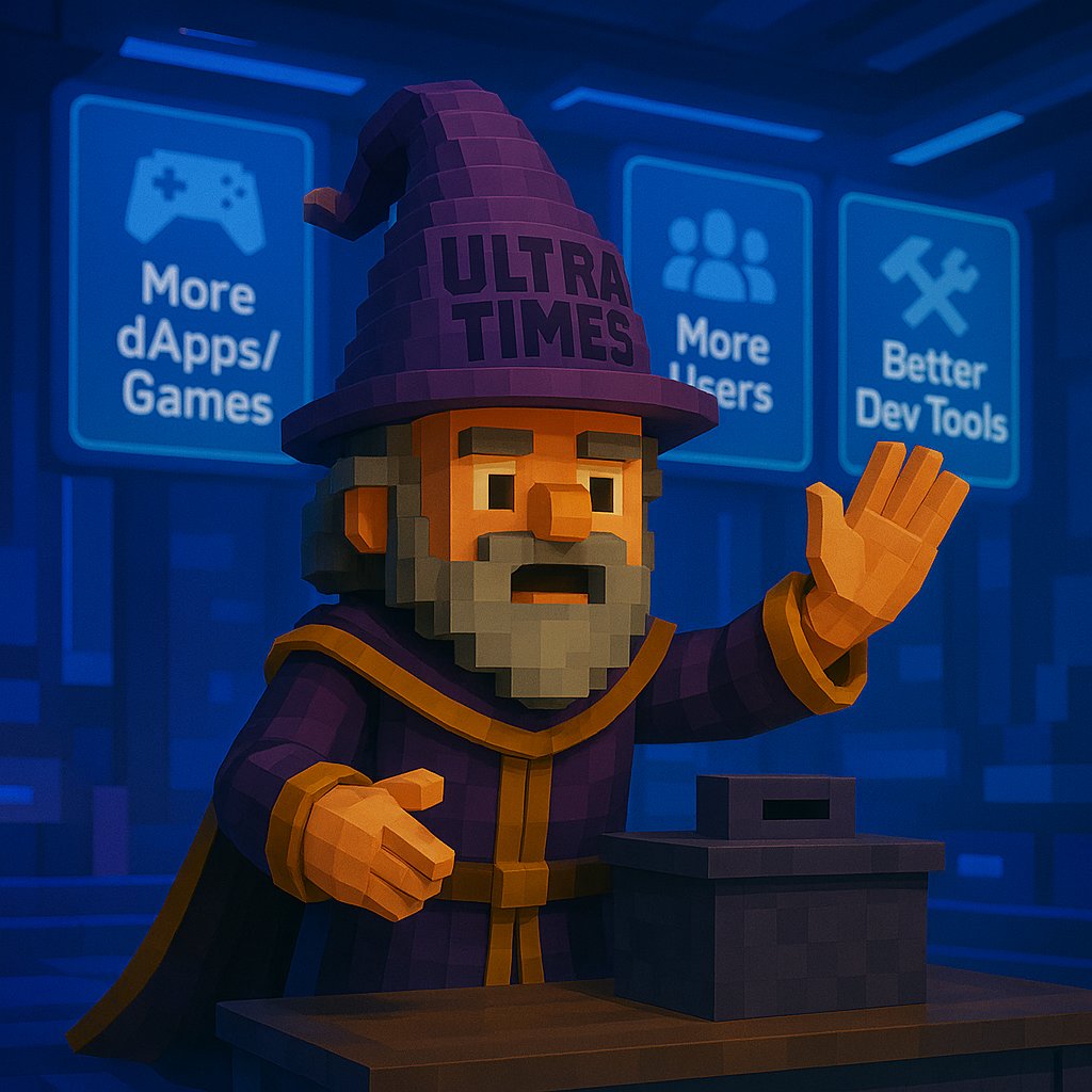 Alright, <a href="/Ultra_io/">Ultra</a> fam', real talk. 🗣️

If we want to take the ecosystem to the next level, what's the #1 thing we need to focus on RIGHT NOW?

Cast your vote and drop your hot takes in the replies! 👇

What's the biggest missing piece in the Ultra ecosystem?

🎮 More
