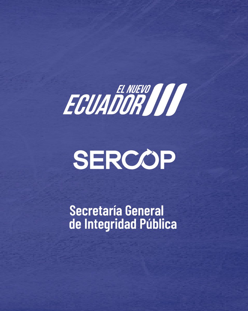 🏅Los valores éticos y la responsabilidad son pilares fundamentales de #ElNuevoEcuador.

🔎Infórmate sobre la capacitaciones gratuitas  dirigidas a proveedores y entidades contratantes, que el SERCOP mantiene activas permanentemente.

Más en información 👉🏼 shorturl.at/o8Bbk